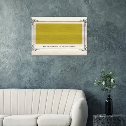 Jaundiced Cuckolds Handling Ochre - Alphonse Allais Brushed Aluminum Print - 70x100 cm / 28x40 inches | Alphonse Allais Aluminum Print | Alphonse Allais Prints