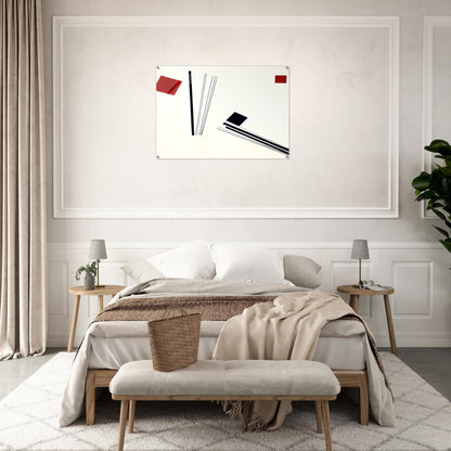 Painting in red and black - 1956 - Lygia Pape Acrylic Print - 70x100 cm / 28x40″ inches