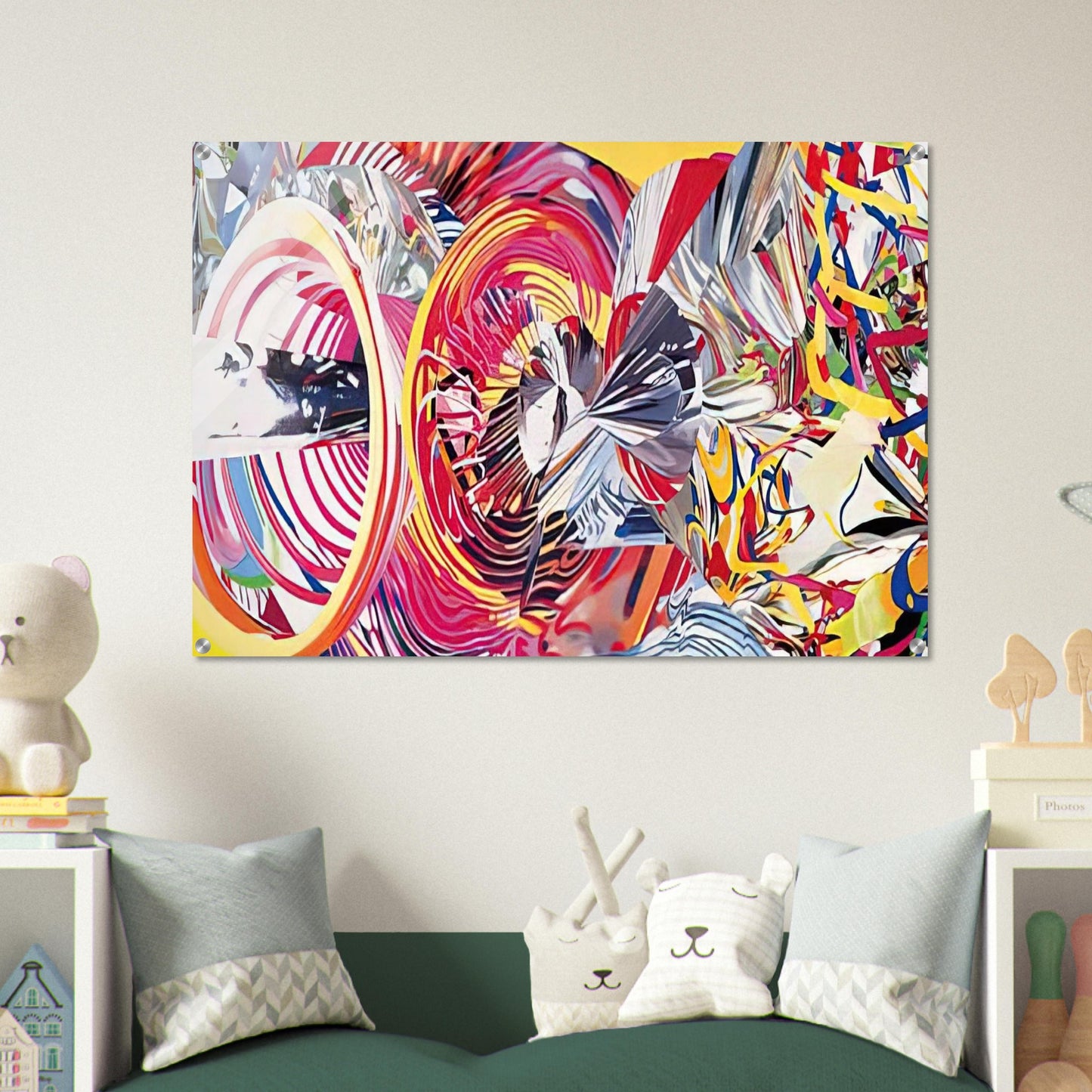 Stowaway Peers Out at the Speed of Light - James Rosenquist Acrylic Print - 70x100 cm / 28x40″ inches
