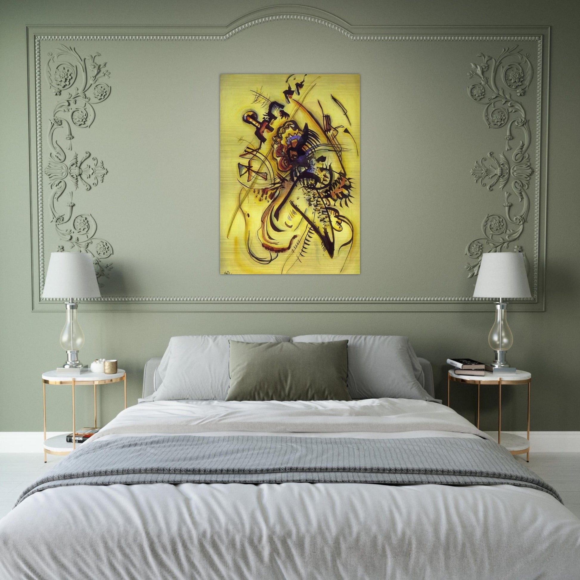 TO THE UNKNOWN VOICE 1916 - Wassily Kandinsky Brushed Aluminum Print - 70x100 cm / 28x40 inches | Wassily Kandinsky Aluminum Print | Wassily Kandinsky Prints
