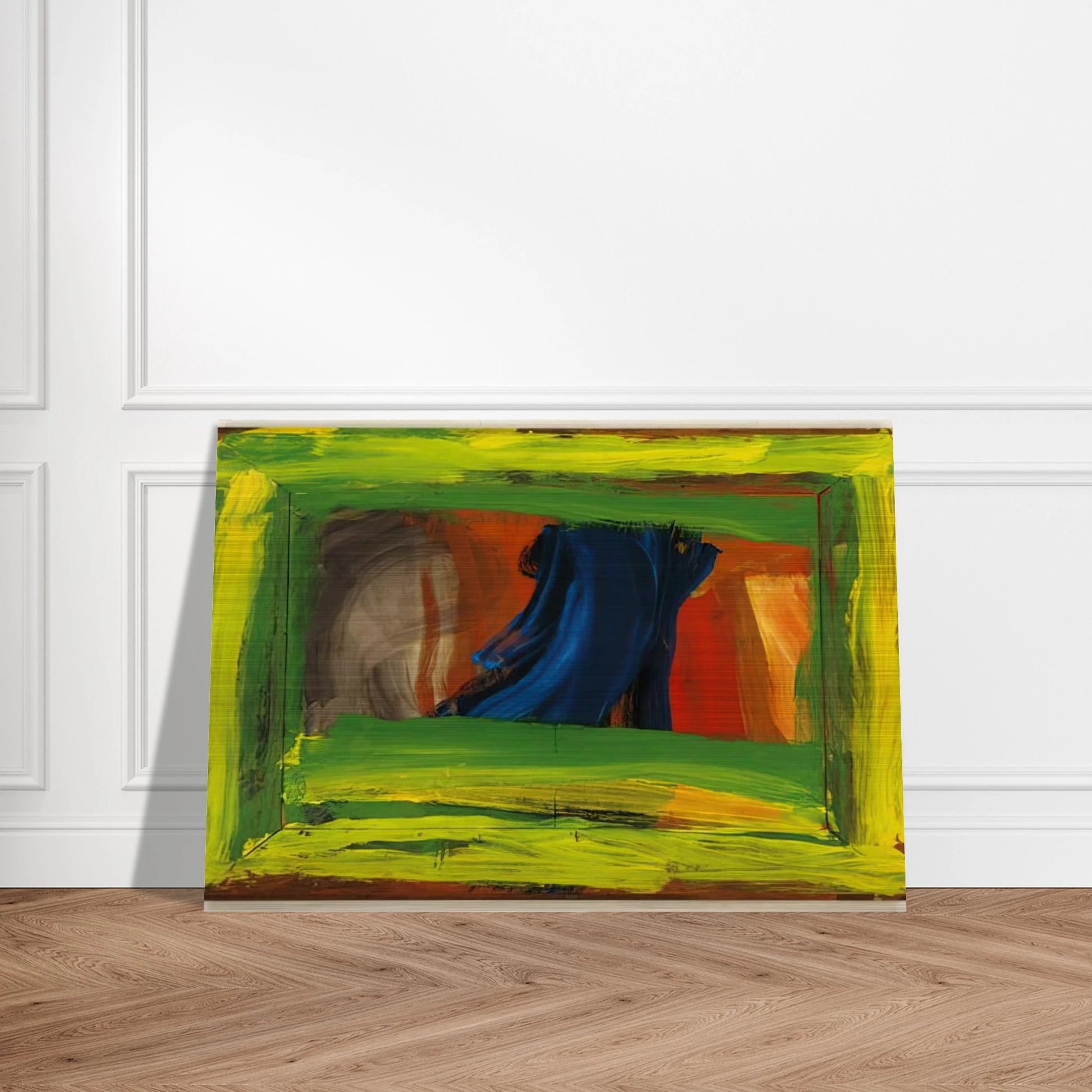 Night and Day - 1999 - Howard Hodgkin Brushed Aluminum Print - 70x100 cm / 28x40 inches | Howard Hodgkin Aluminum Print | Howard Hodgkin Prints