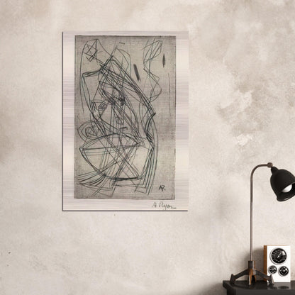 Prostrating Figure - 1945 - Anne Ryan Brushed Aluminum Print - 70x100 cm / 28x40 inches | Anne Ryan Aluminum Print | Anne Ryan Prints