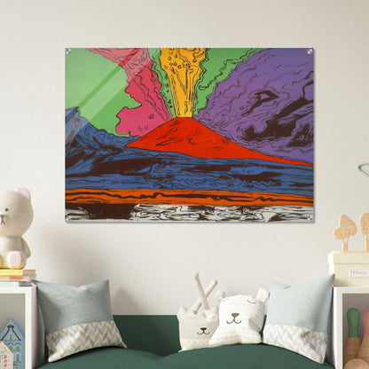 Vesuvius - Andy Warhol Acrylic Print - 70x100 cm / 28x40″ inches | Andy Warhol Wall Art | Andy Warhol Prints