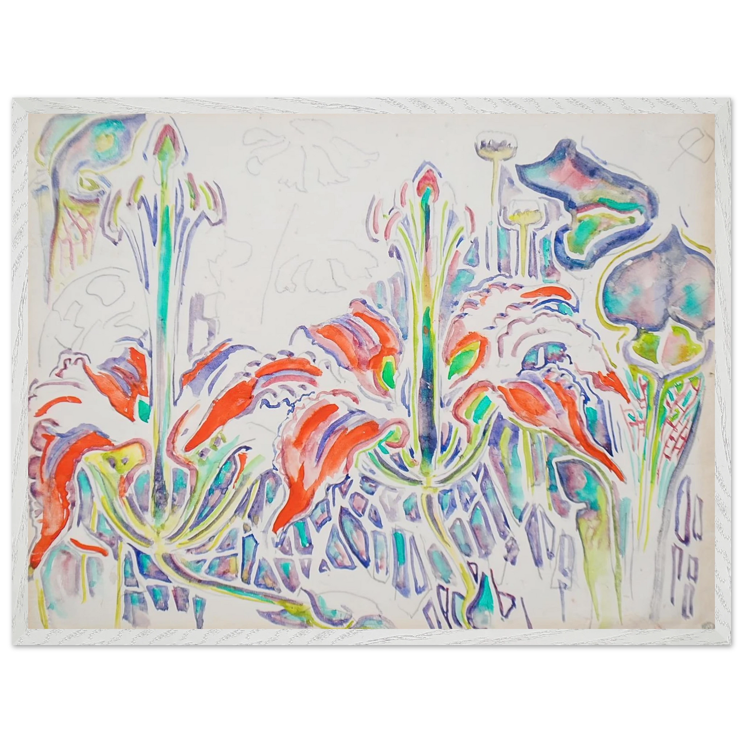 Walter Inglis Anderson - Walter Anderson Wall art - 45x60 cm / 18x24 inches - Premium Wooden Framed Poster With Fine Art Paper-canvas - Wood frame