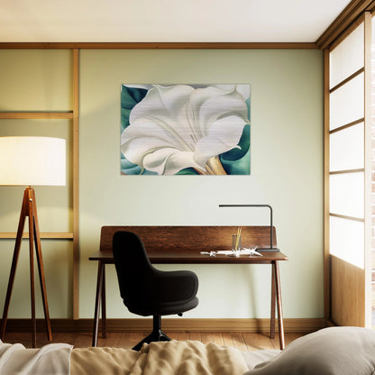 Jimson Weed 2 - Georgia O'Keeffe Brushed Aluminum Print - 70x100 cm / 28x40 inches | Georgia O'Keeffe Aluminum Print | Georgia O'Keeffe Prints