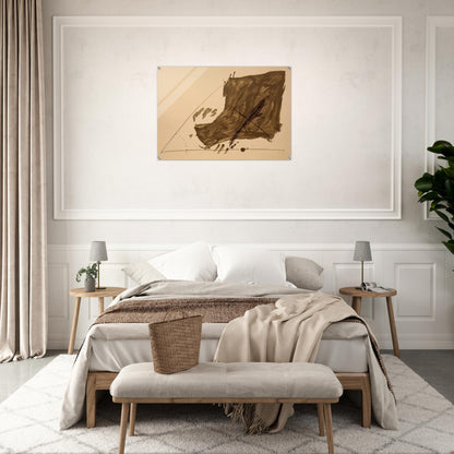 ANGLE ET TACHES 1968 - Antoni Tapies Acrylic Print - 70x100 cm / 28x40″ inches | Antoni Tapies Wall Art | Antoni Tapies Prints