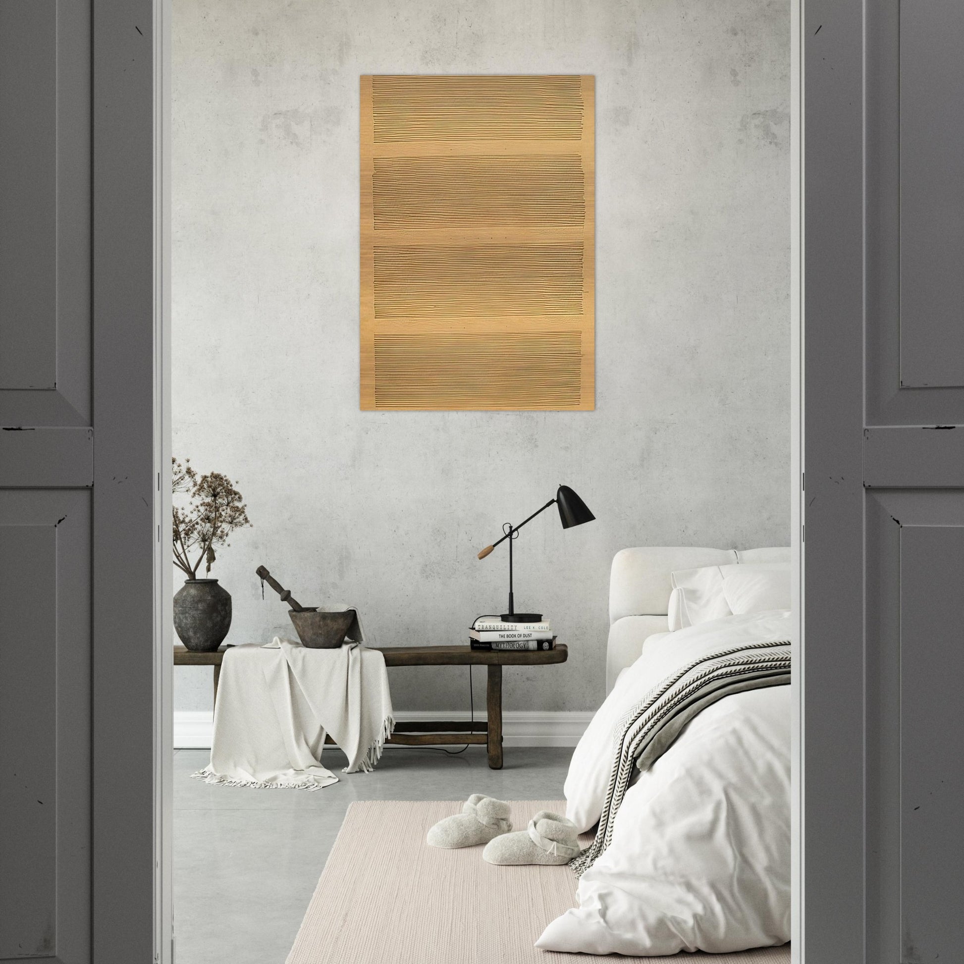 Morning Star - Agnes Martin Brushed Aluminum Print - 70x100 cm / 28x40 inches | Agnes Martin Aluminum Print | Agnes Martin Prints