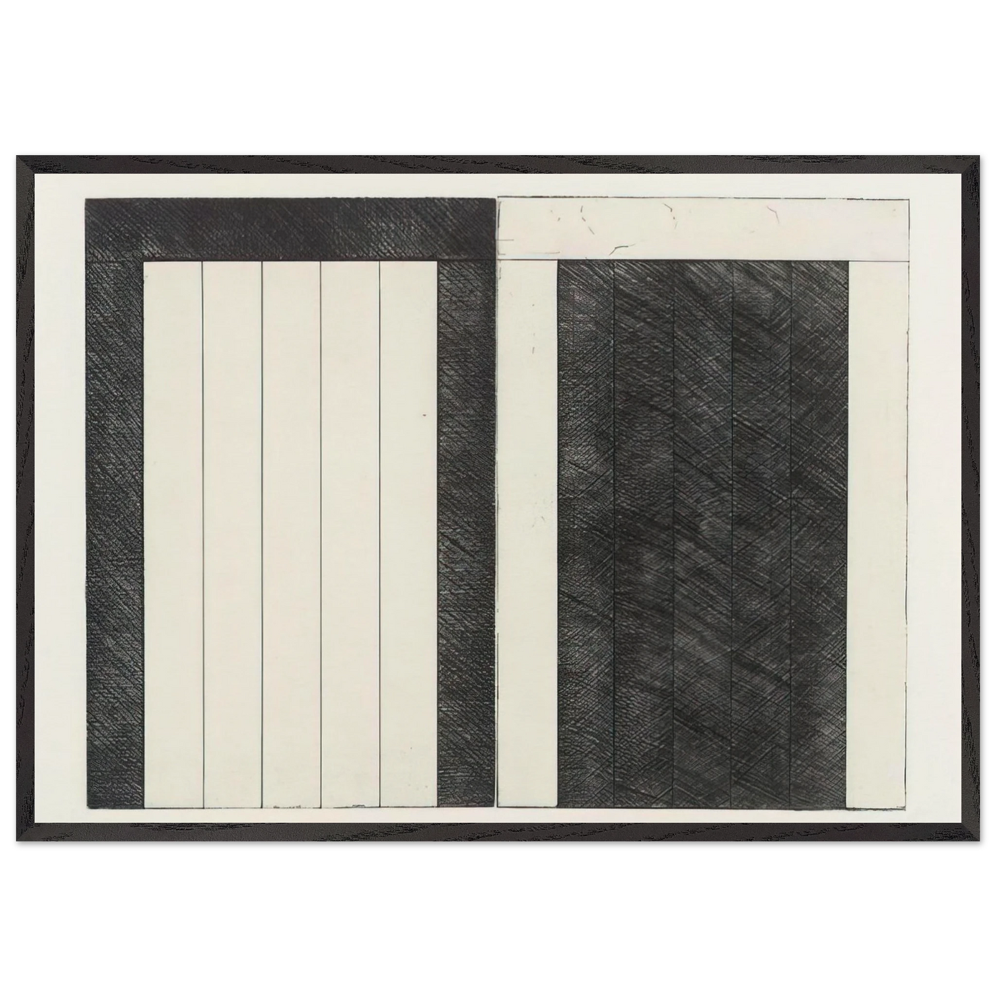 For Caroline - 1977 - Brice Marden 70x100 cm / 28x40 inches Framed Art Print – Black Wooden Frame