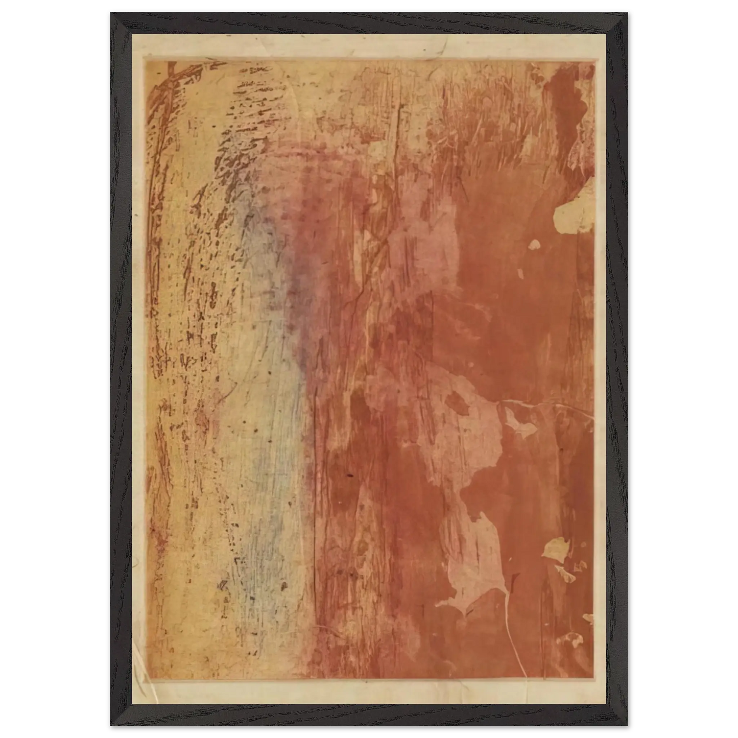 Helen Frankenthaler - Ganymede - 1978 Wall art - 13x18 cm / 5x7 Inches - Premium Wooden Framed Poster With Fine Art Paper - White frame
