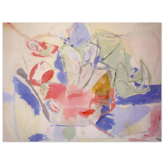 Helen Frankenthaler - Mountains and Sea - 1952 Wall art - 13x18 cm / 5x7 Inches - Fine Art Poster - -