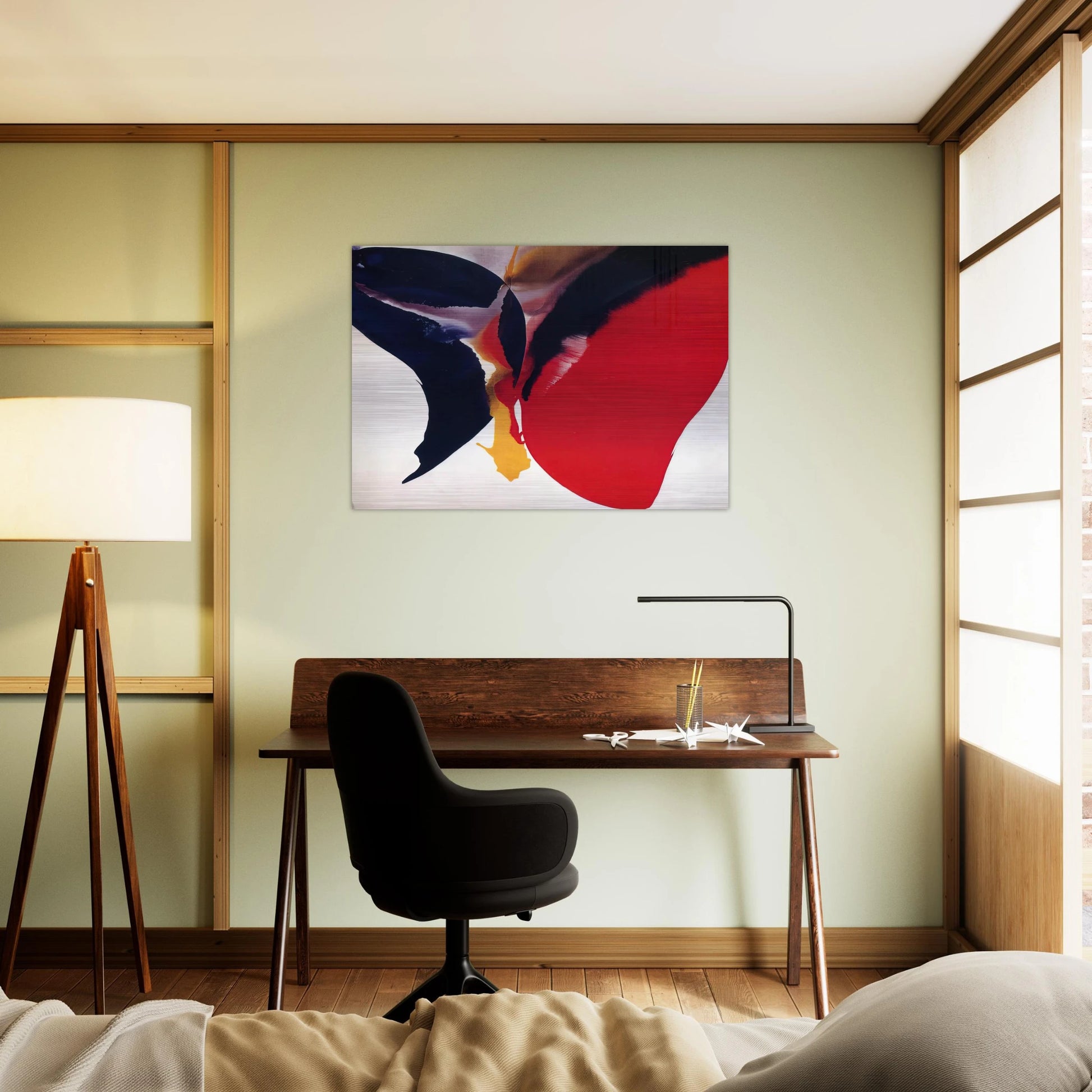Untitled - Color Field Painting, Lyrical Abstraction - Paul Jenkins Brushed Aluminum Print - 70x100 cm / 28x40 inches | Paul Jenkins Aluminum Print | Paul Jenkins Prints
