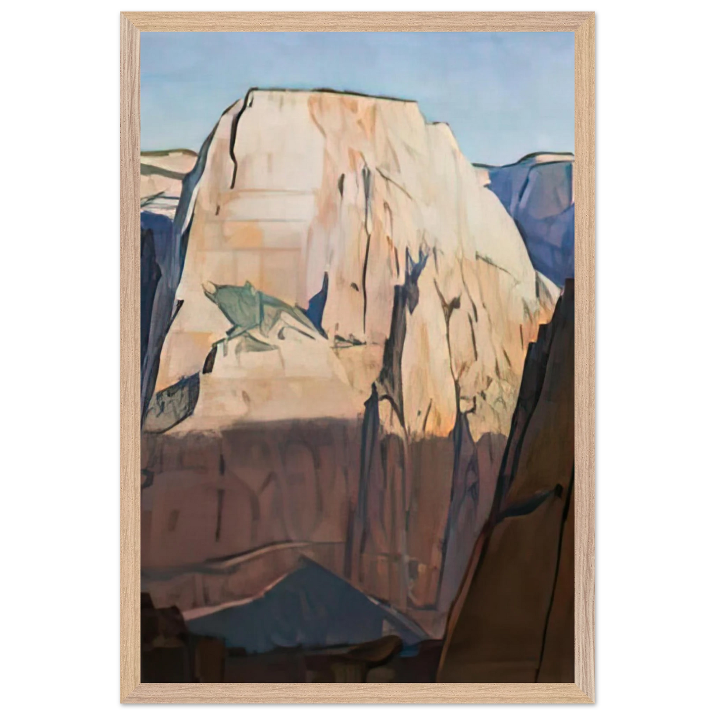 Maynard Dixon - GREAT WHITE THRONE ZION CANYON UTAH 1933 Wall art - 50x70 cm / 20x28 inches - Fine Art Poster-canvas - -