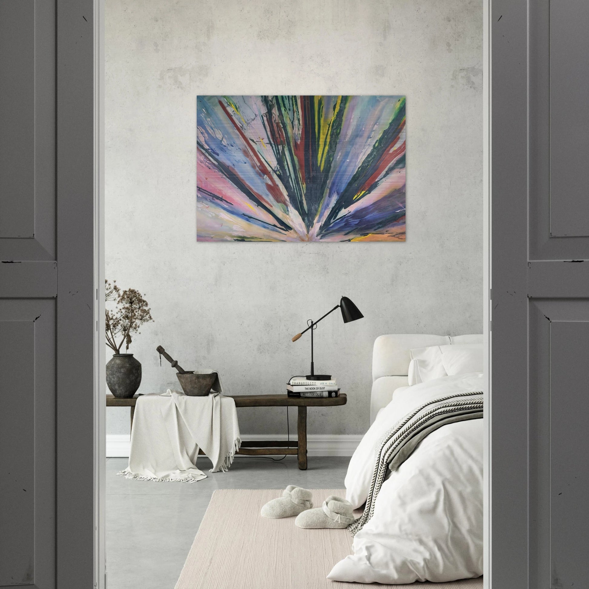Stand - Sam Gilliam Brushed Aluminum Print - 70x100 cm / 28x40 inches | Sam Gilliam Aluminum Print | Sam Gilliam Prints