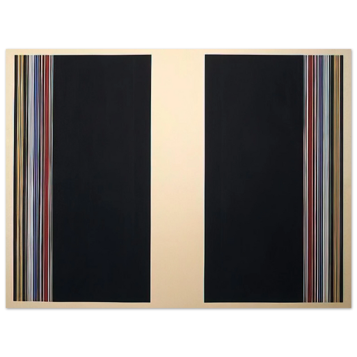 Gene Davis - Untitled - 1985  75x100 cm / 30x40inches Fine Art Poster
