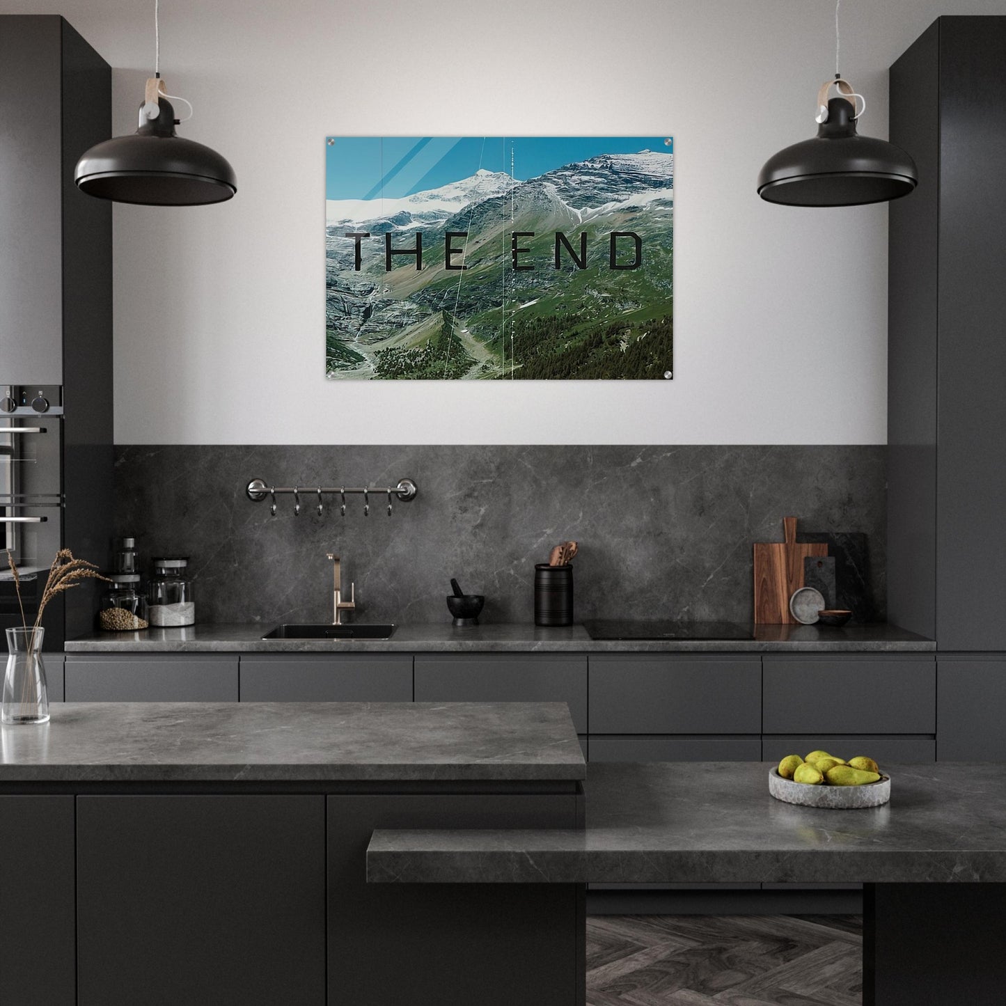 THE END 87 2010 - Edward Ruscha Acrylic Print - 70x100 cm / 28x40″ inches | Edward Ruscha Wall Art | Edward Ruscha Prints