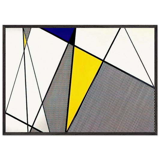 PERFECT PAINTING 1 1985 - Roy Lichtenstein 70x100 cm / 28x40 inches Framed Art Print – Black Wooden Frame
