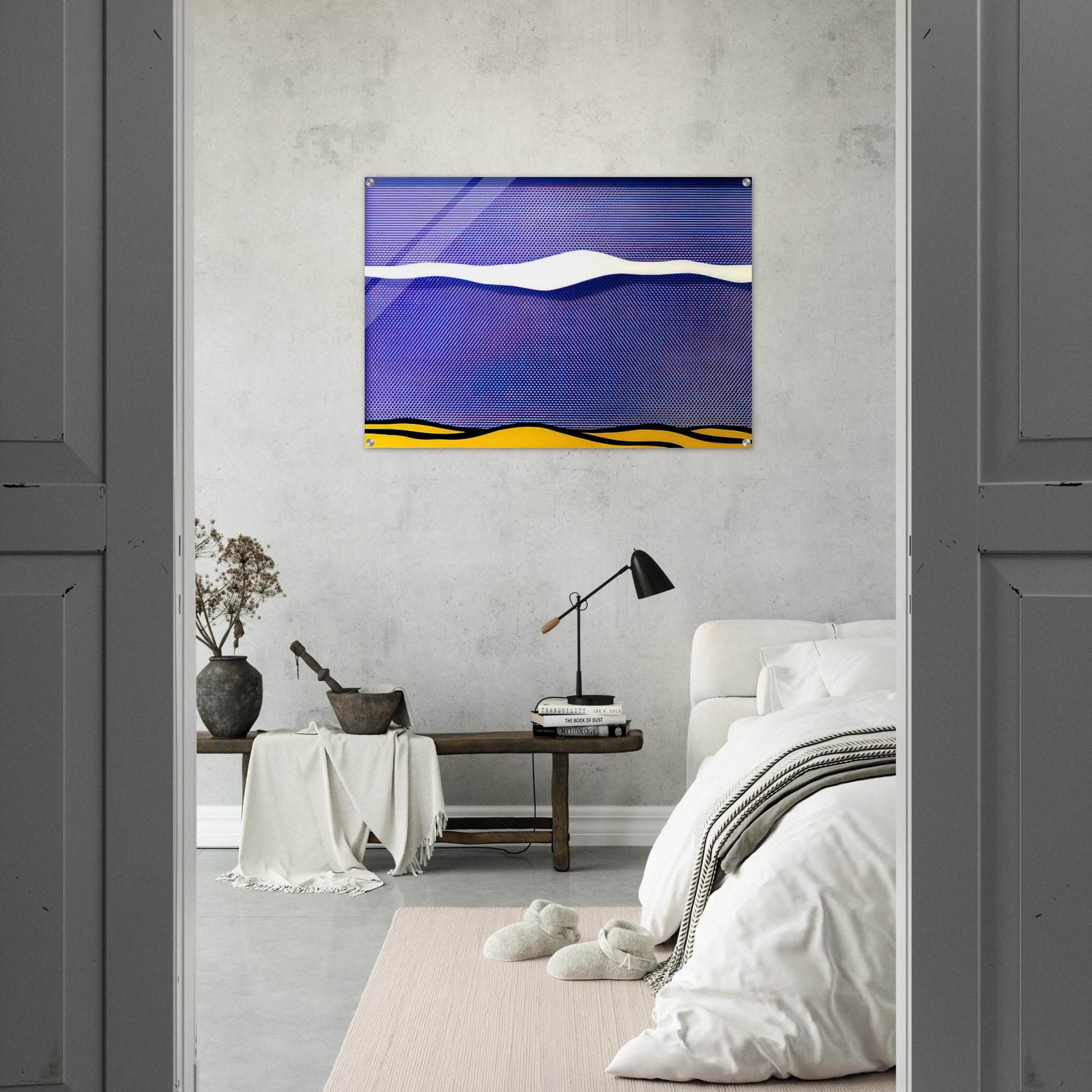 ARCTIC LANDSCAPE 1964 - Roy Lichtenstein Acrylic Print - 70x100 cm / 28x40″ inches