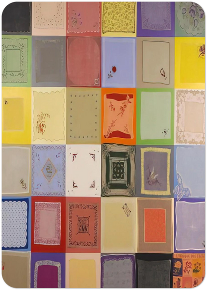 Connection - 1978 By Miriam Schapiro Pack of 10 Post Cards | Miriam Schapiro Post Cards | A6 (10.5 x 14.8 cm) - 4.1 x 5.8 inches