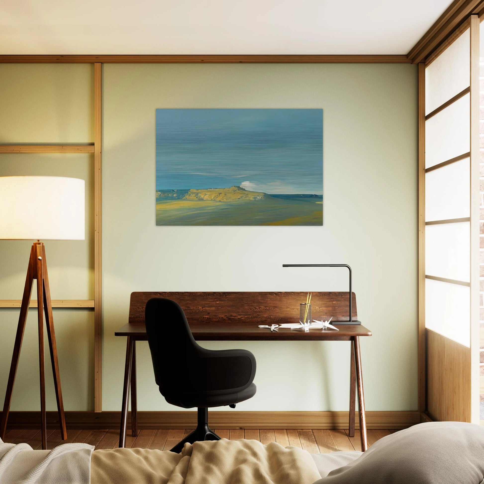 Oraibi, Hopi village, Arizona - Tonalism - Xavier Martinez Brushed Aluminum Print - 70x100 cm / 28x40 inches | Xavier Martinez Aluminum Print | Xavier Martinez Prints