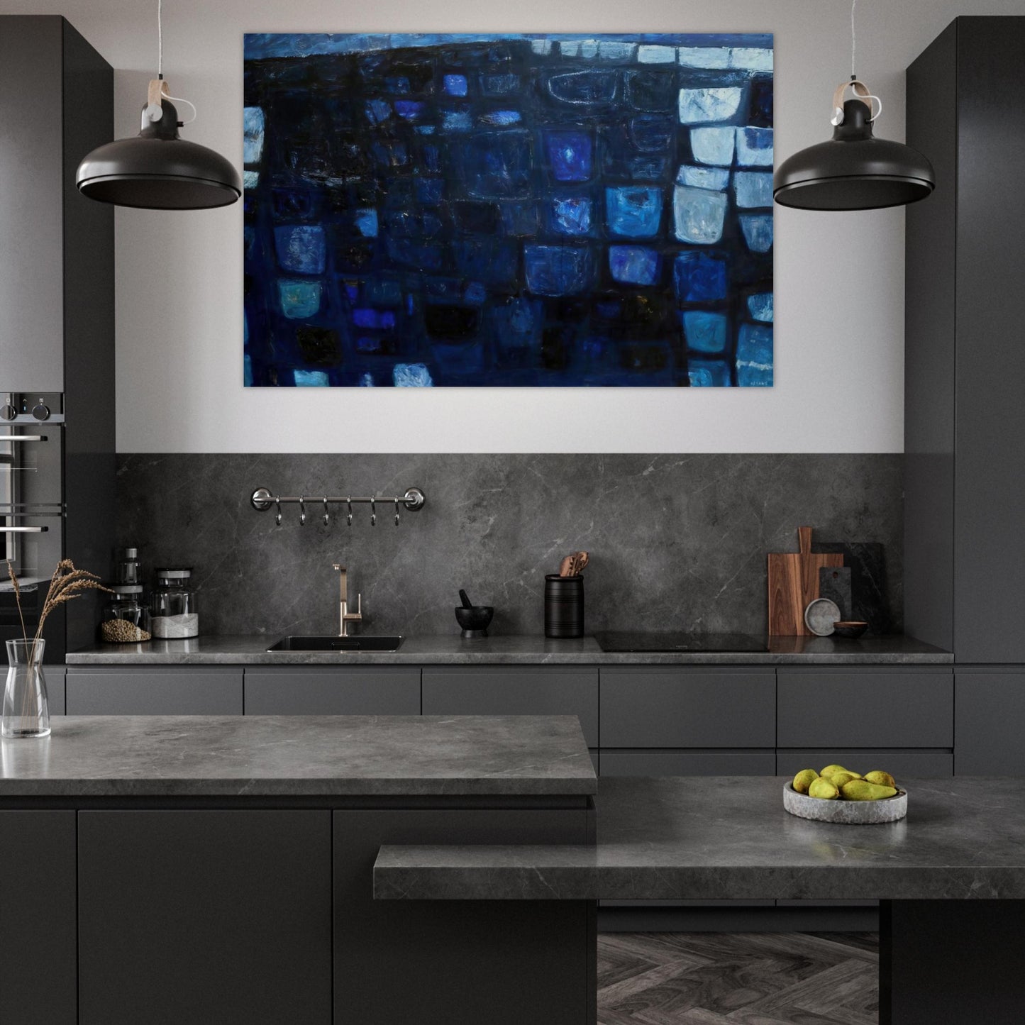 Blue Abstract - 1959 - William Scott Art Prints - 100x150 cm / 40x60″ inches | William Scott Poster | William Scott Prints