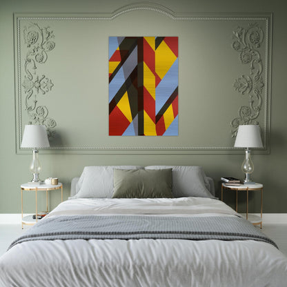 Landscape BB - 1974 - Allan D Arcangelo Brushed Aluminum Print - 70x100 cm / 28x40 inches | Allan D Arcangelo Aluminum Print | Allan D Arcangelo Prints