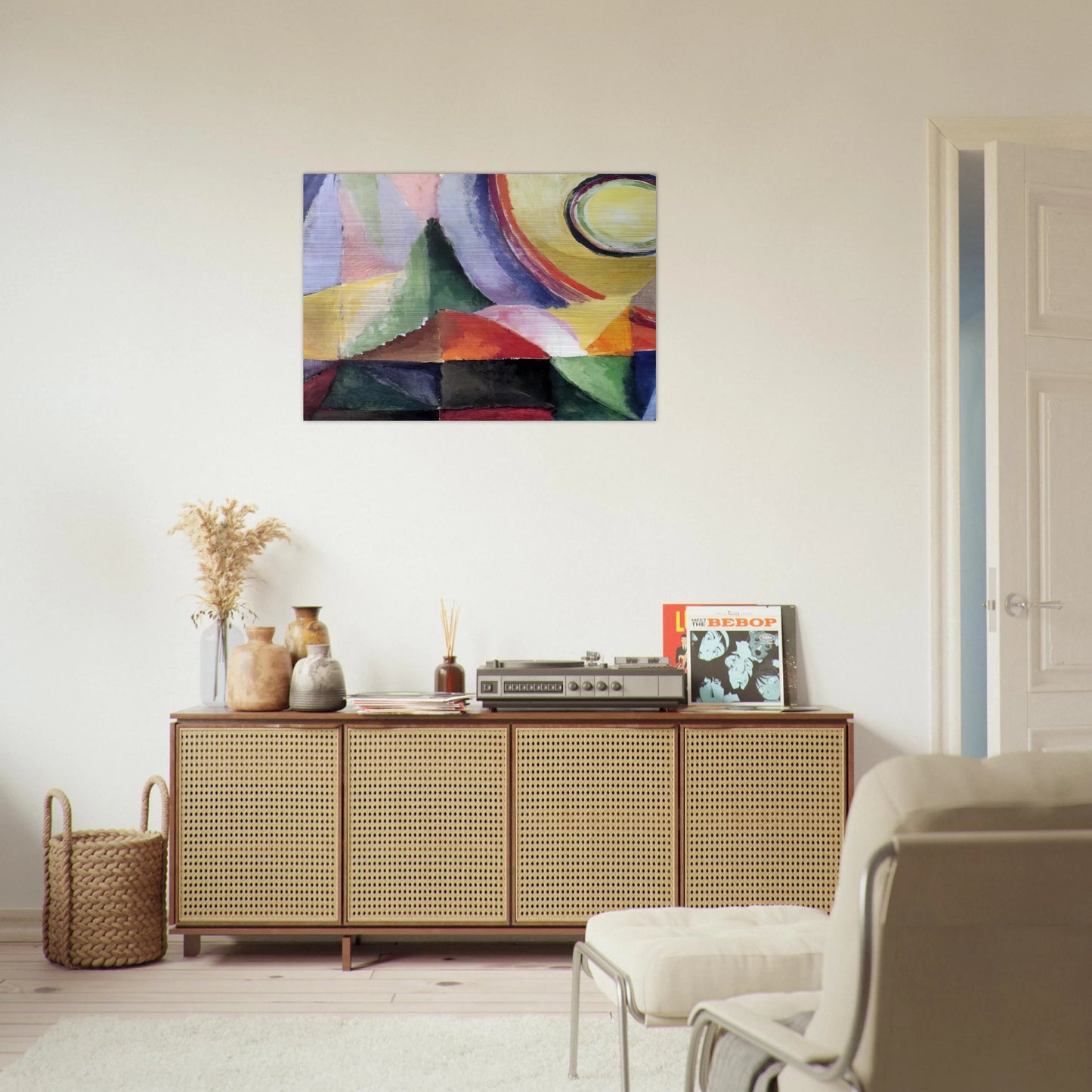 ELECTRIC PRISMS - Sonia Delaunay Brushed Aluminum Print - 70x100 cm / 28x40 inches | Sonia Delaunay Aluminum Print | Sonia Delaunay Prints