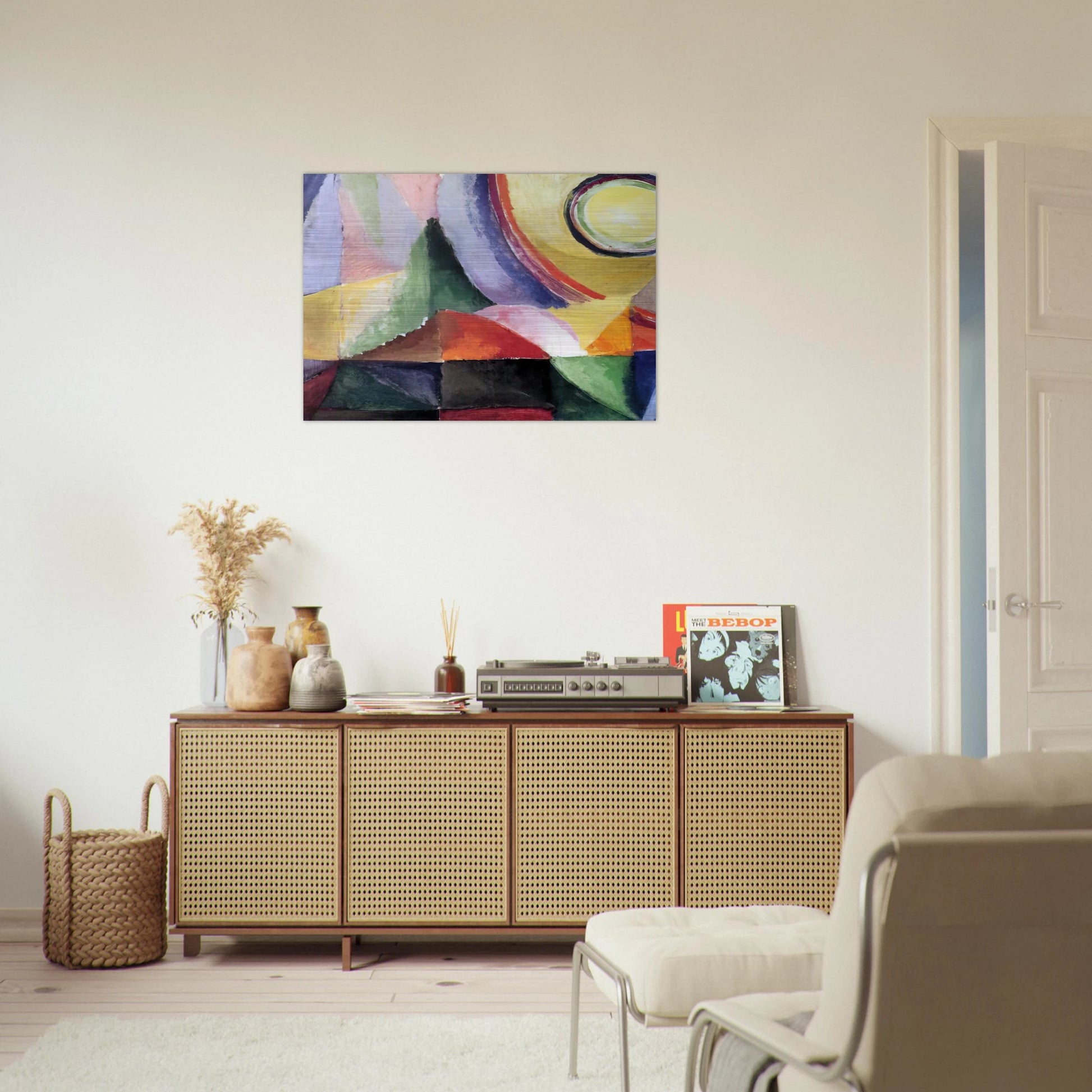 ELECTRIC PRISMS - Sonia Delaunay Brushed Aluminum Print - 70x100 cm / 28x40 inches | Sonia Delaunay Aluminum Print | Sonia Delaunay Prints