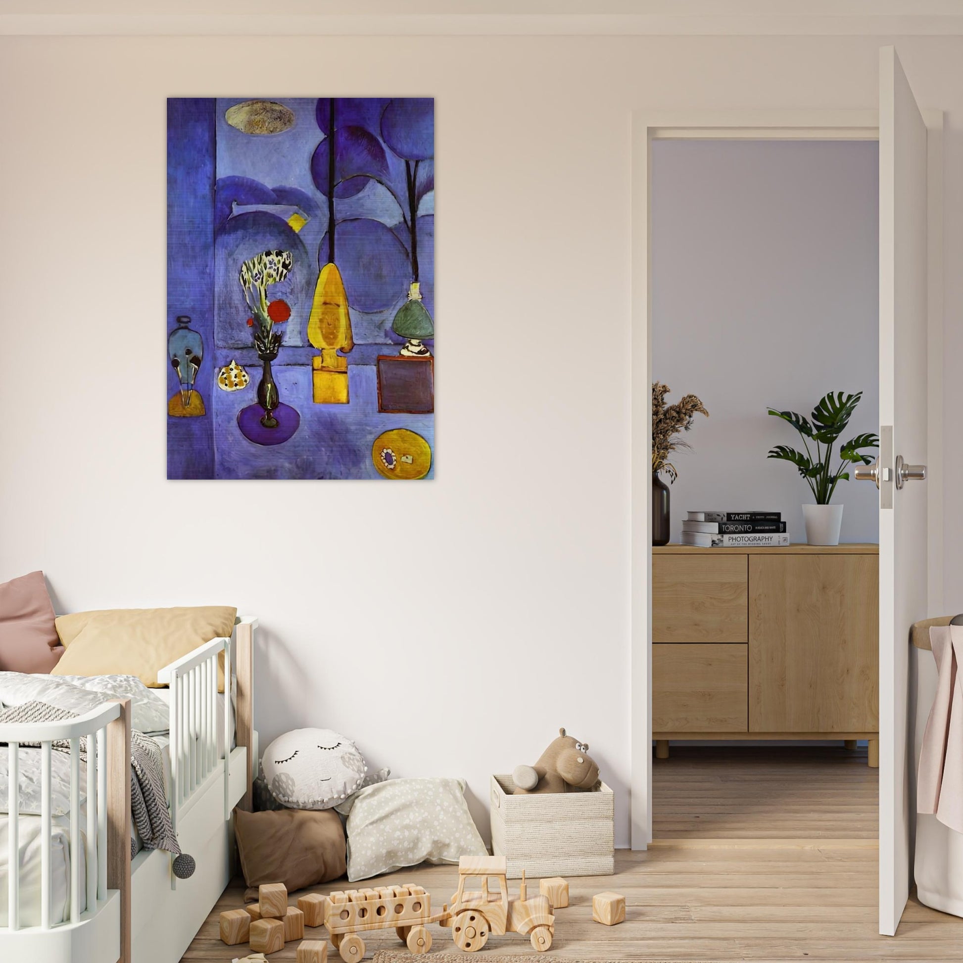 THE BLUE WINDOW 1911 - Henri Matisse Brushed Aluminum Print - 70x100 cm / 28x40 inches | Henri Matisse Aluminum Print | Henri Matisse Prints