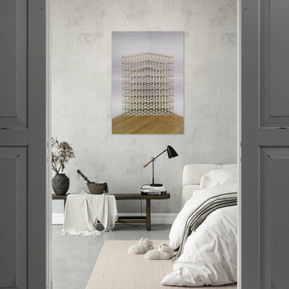 Corner Piece No. 2 - Sol LeWitt Brushed Aluminum Print - 70x100 cm / 28x40 inches | Sol LeWitt Aluminum Print | Sol LeWitt Prints