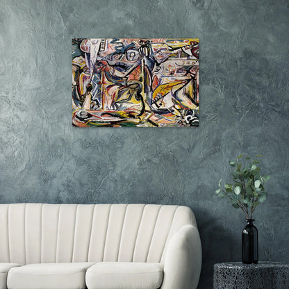 CIRCUMCISION JANUARY 1946 1 - Jackson Pollock Brushed Aluminum Print - 70x100 cm / 28x40 inches | Jackson Pollock Aluminum Print | Jackson Pollock Prints