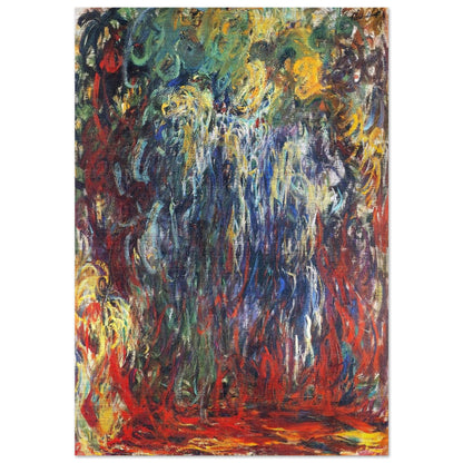Weeping Willow, Giverny - claude monet Brushed Aluminum Print - 70x100 cm / 28x40 inches | claude monet Aluminum Print | claude monet Prints