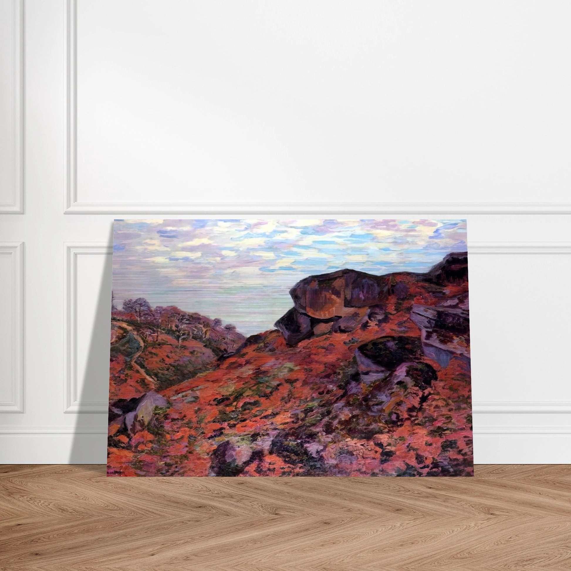 Crozant, les Monts Sedelle, matin - 1895 - Armand Guillaumin Brushed Aluminum Print - 70x100 cm / 28x40 inches | Armand Guillaumin Aluminum Print | Armand Guillaumin Prints