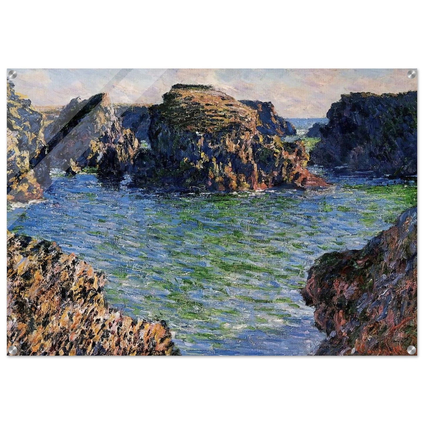 Coming into Port-Goulphar, Belle-Ile - claude monet Acrylic Print - 70x100 cm / 28x40″ inches