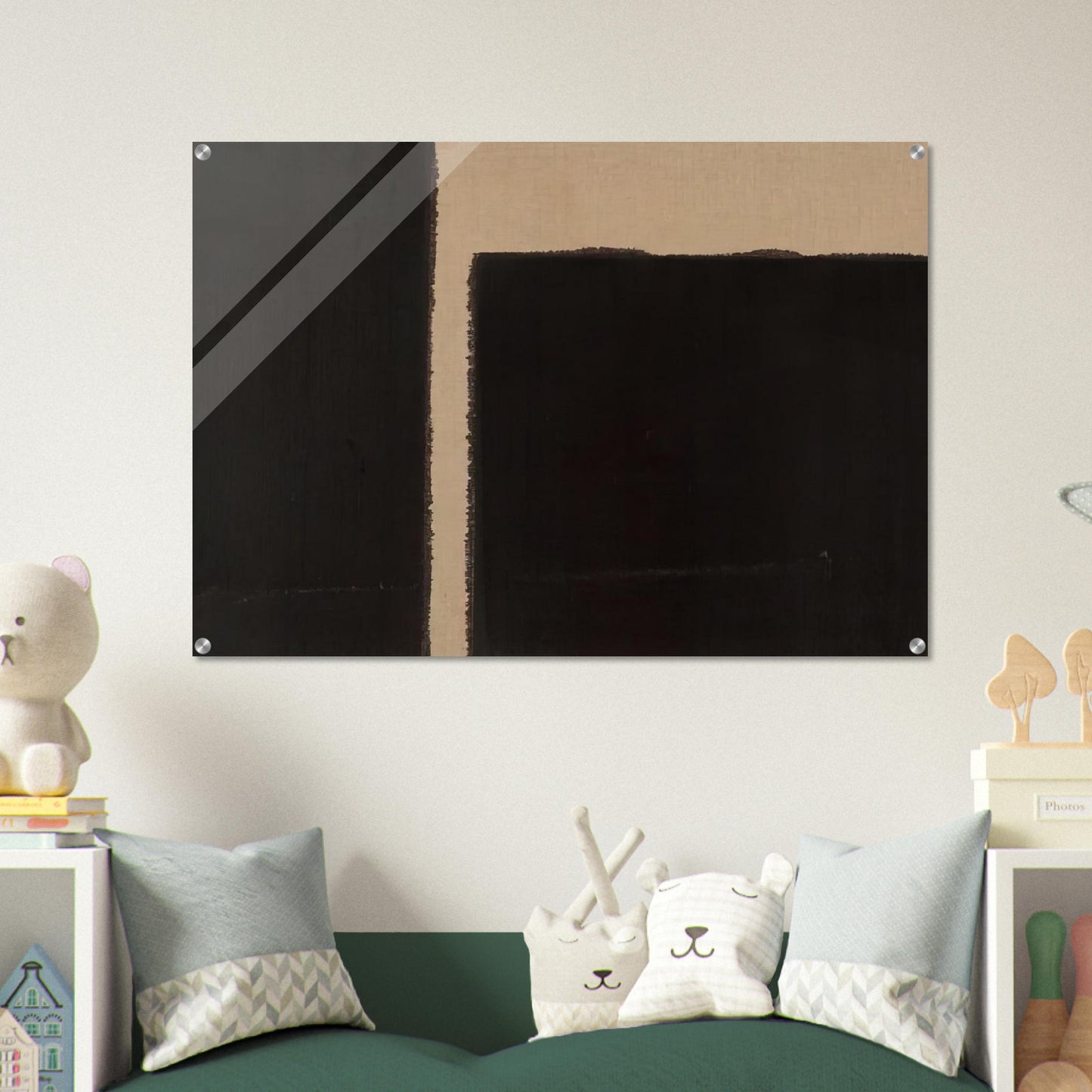 Burnt Umber  Ultramarine Blue - 1998 - Yun Hyong-keun Acrylic Print - 70x100 cm / 28x40″ inches
