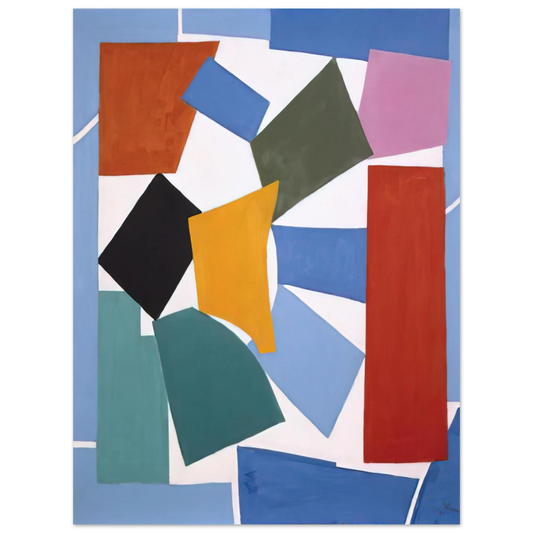 Alma Woodsey Thomas - WATUSI HARD EDGE 1963  75x100 cm / 30x40inches Fine Art Poster