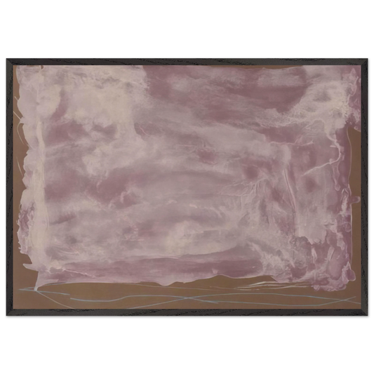 Soho Dreams - 1987 - Helen Frankenthaler 70x100 cm / 28x40 inches Framed Art Print – Black Wooden Frame