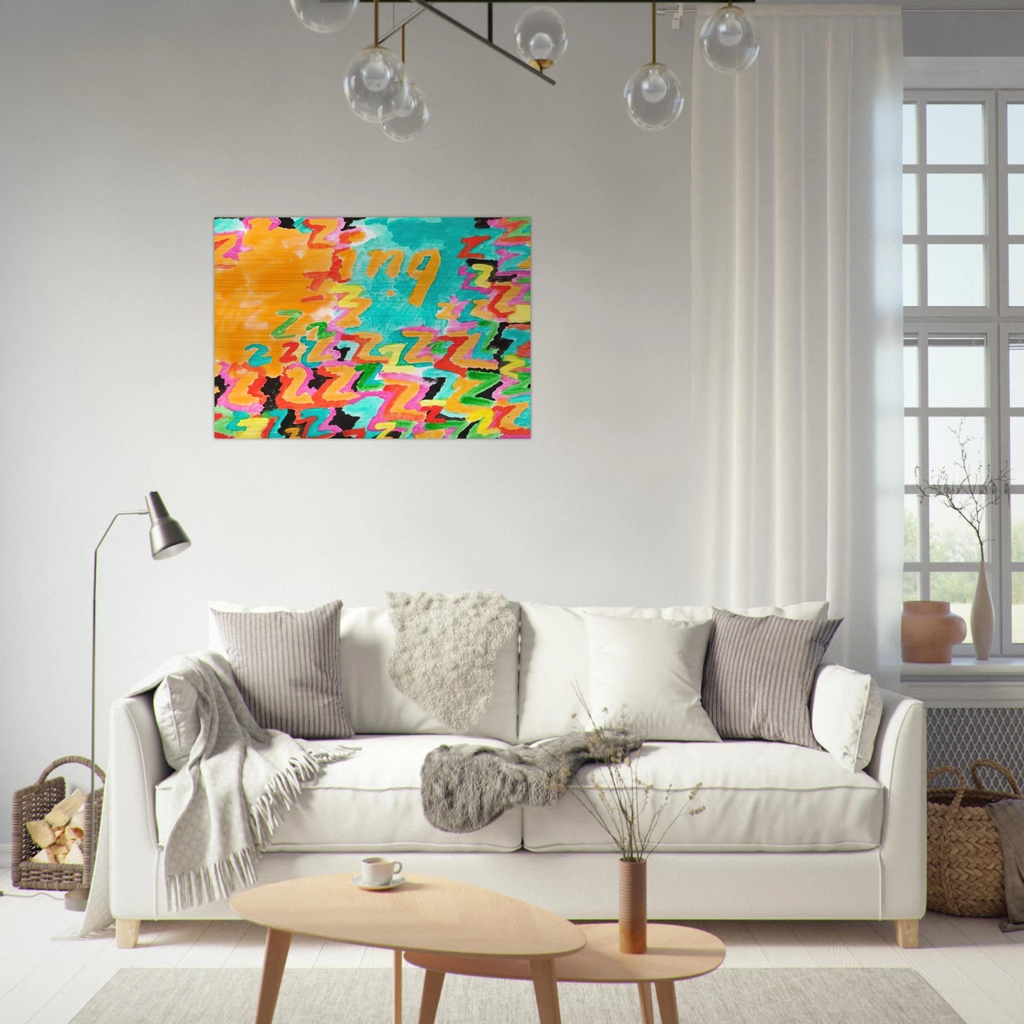 Untitled z-ing - 1984 - Paul Thek Brushed Aluminum Print - 70x100 cm / 28x40 inches | Paul Thek Aluminum Print | Paul Thek Prints