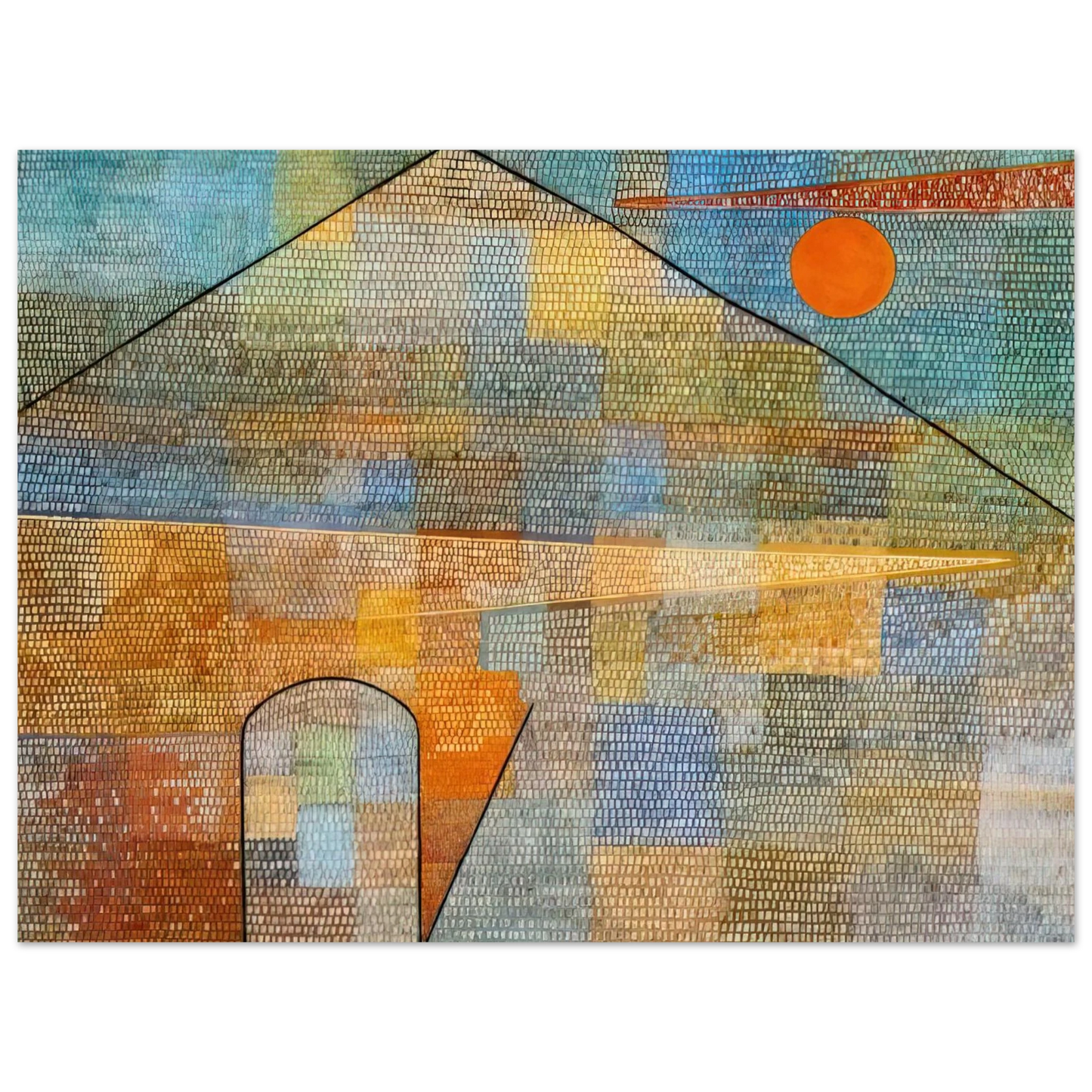 Paul Klee - TO THE PARNASSUS 1932  75x100 cm / 30x40inches Fine Art Poster