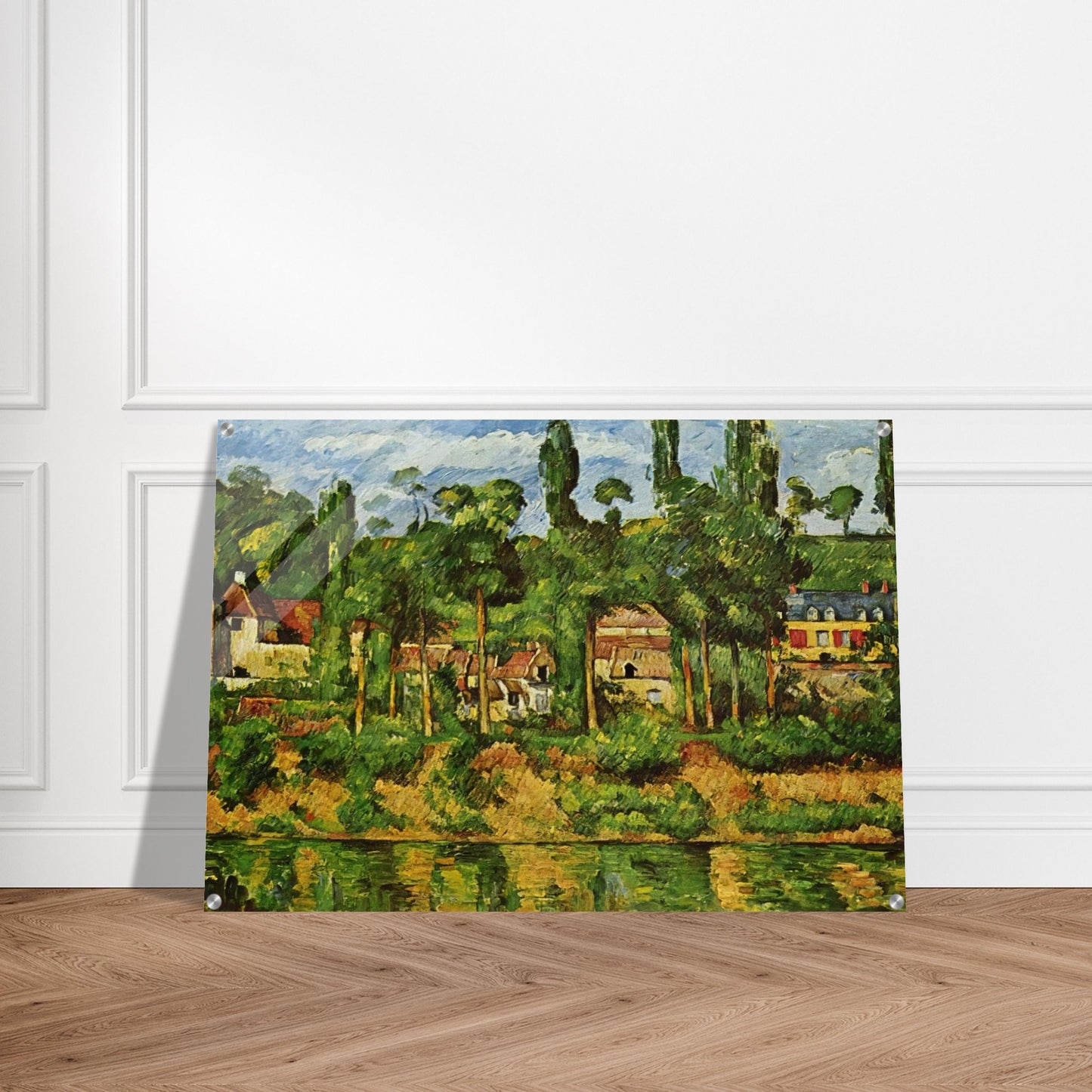 The Chateau de Medan - Paul Cézanne Acrylic Print - 70x100 cm / 28x40″ inches