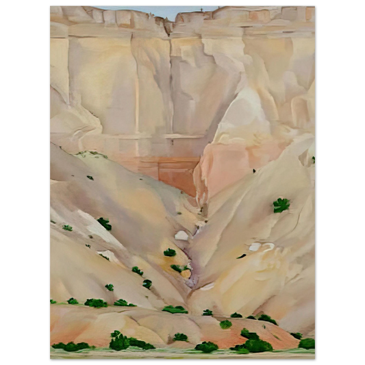 Georgia O'Keeffe - Cliffs Beyond Abiquiu, Dry Waterfall Fine Art Poster