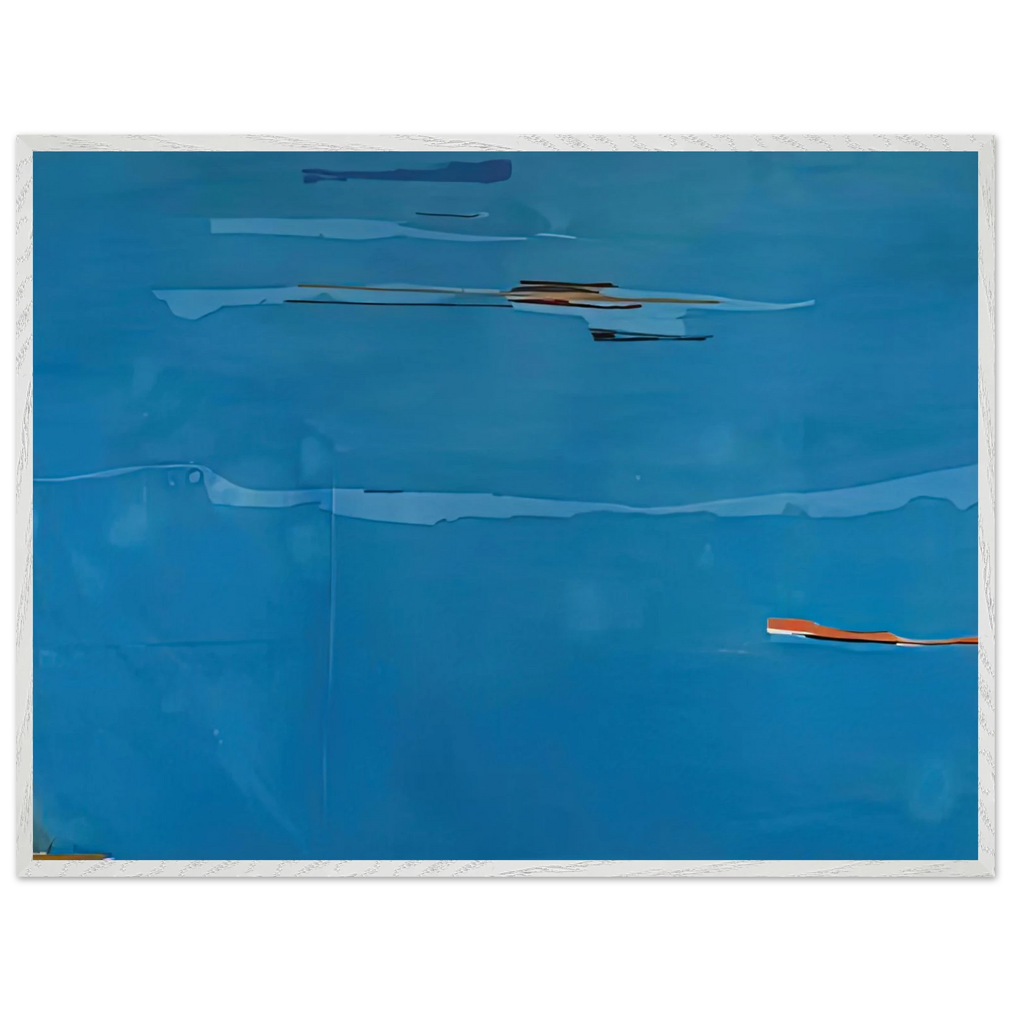Helen Frankenthaler - Ocean Drive West #1, 1974- Wall Art - 30x40 cm / 12x16 inches - Premium Wooden Framed Poster With Fine Art Paper-canvas - Wood frame