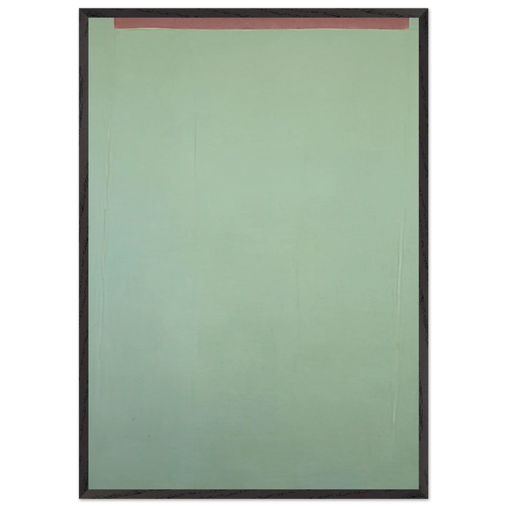 Transparent Green Sun-Box - 1970 - Theodoros Stamos 70x100 cm / 28x40 inches Framed Art Print – Black Wooden Frame