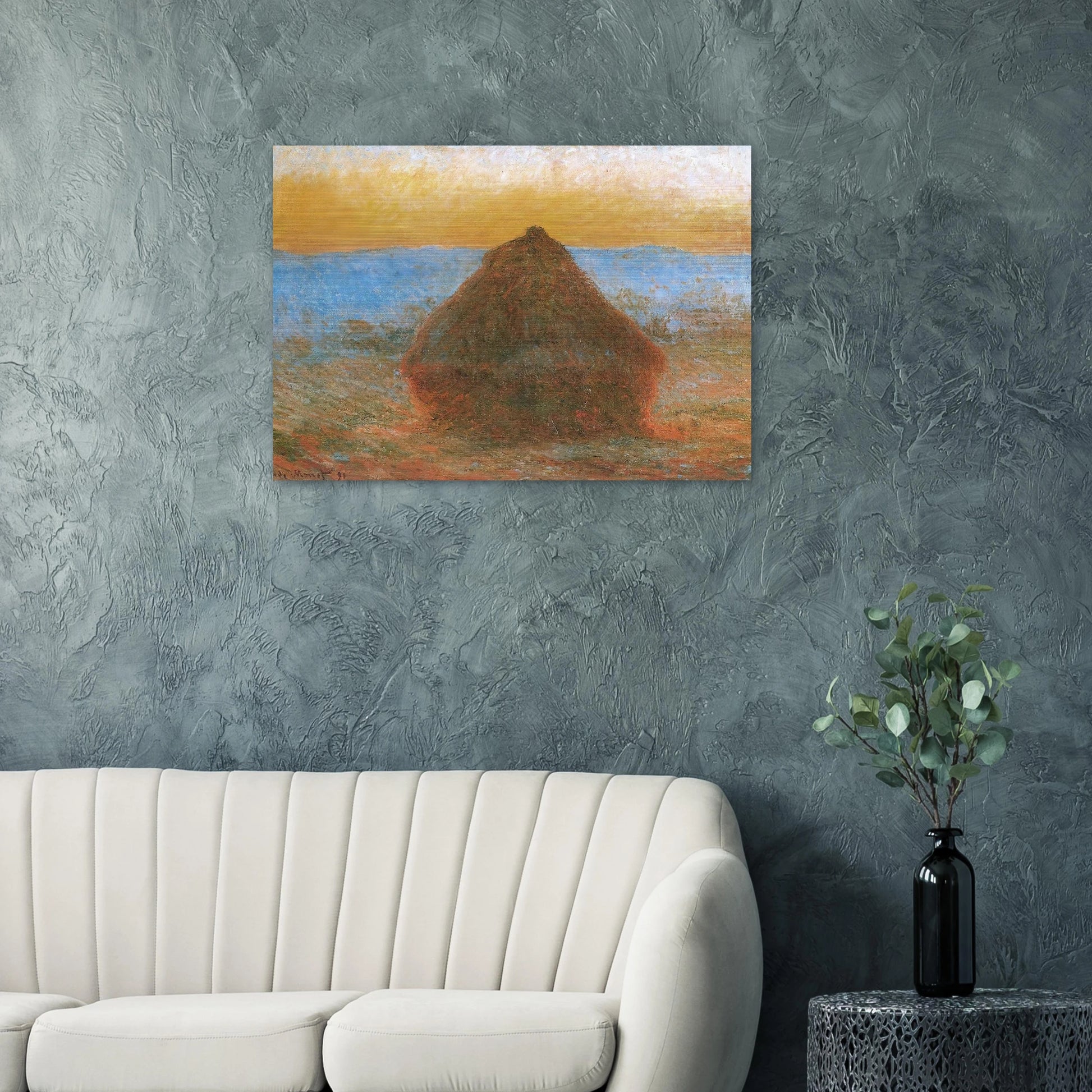 Grainstack - claude monet Brushed Aluminum Print - 70x100 cm / 28x40 inches | claude monet Aluminum Print | claude monet Prints