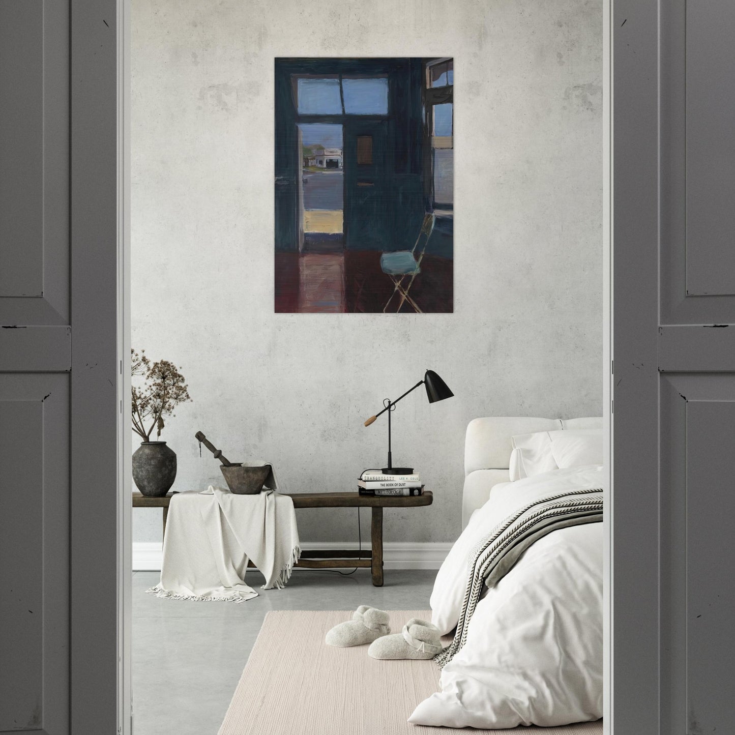Interior with Doorway - Richard Diebenkorn Brushed Aluminum Print - 70x100 cm / 28x40 inches | Richard Diebenkorn Aluminum Print | Richard Diebenkorn Prints