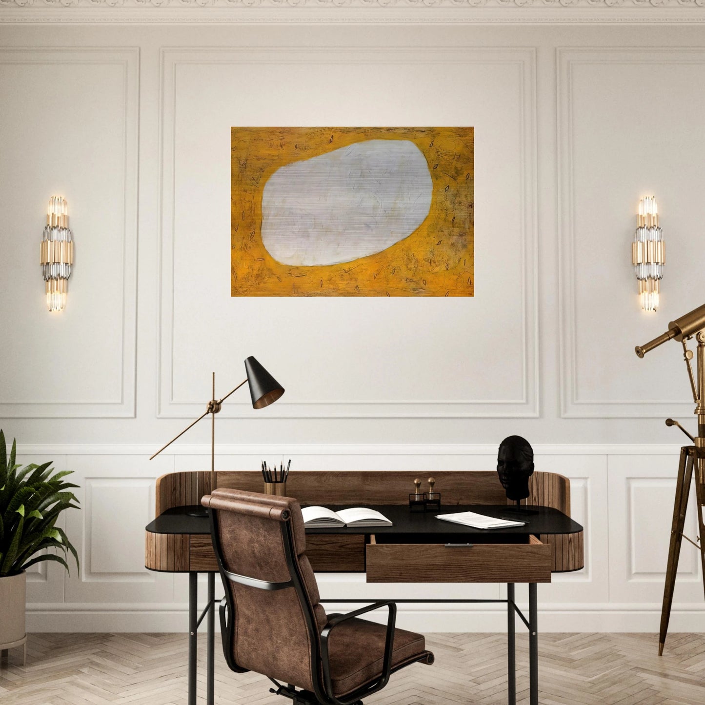 Homage to Dubuffet I - 1952 - Gene Davis Brushed Aluminum Print - 70x100 cm / 28x40 inches | Gene Davis Aluminum Print | Gene Davis Prints