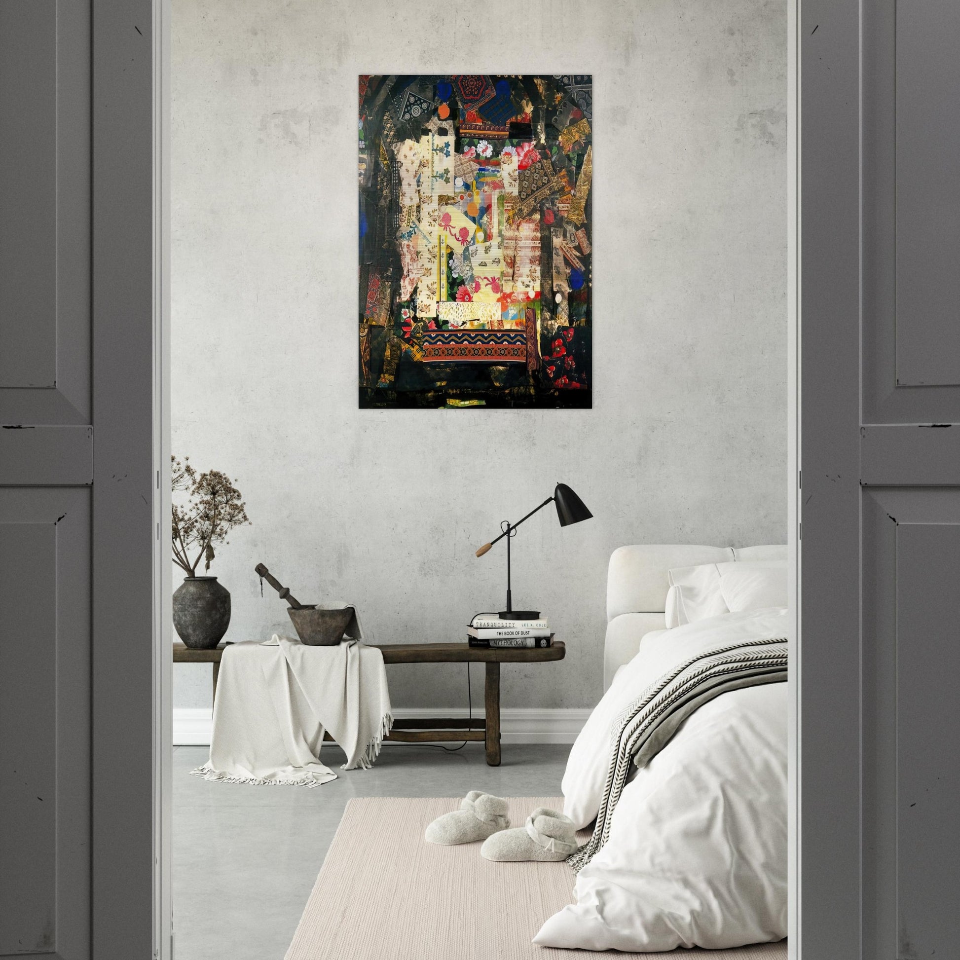 Window on Montana - PD Pattern and Decoration - Miriam Schapiro Brushed Aluminum Print - 70x100 cm / 28x40 inches | Miriam Schapiro Aluminum Print | Miriam Schapiro Prints