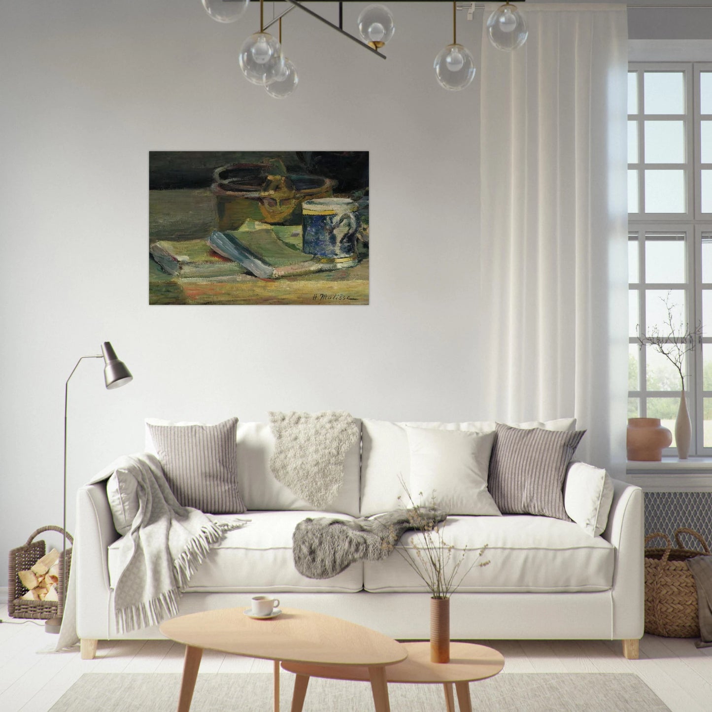 STILL LIFE WITH BOOKS 1895 - Henri Matisse Brushed Aluminum Print - 70x100 cm / 28x40 inches | Henri Matisse Aluminum Print | Henri Matisse Prints