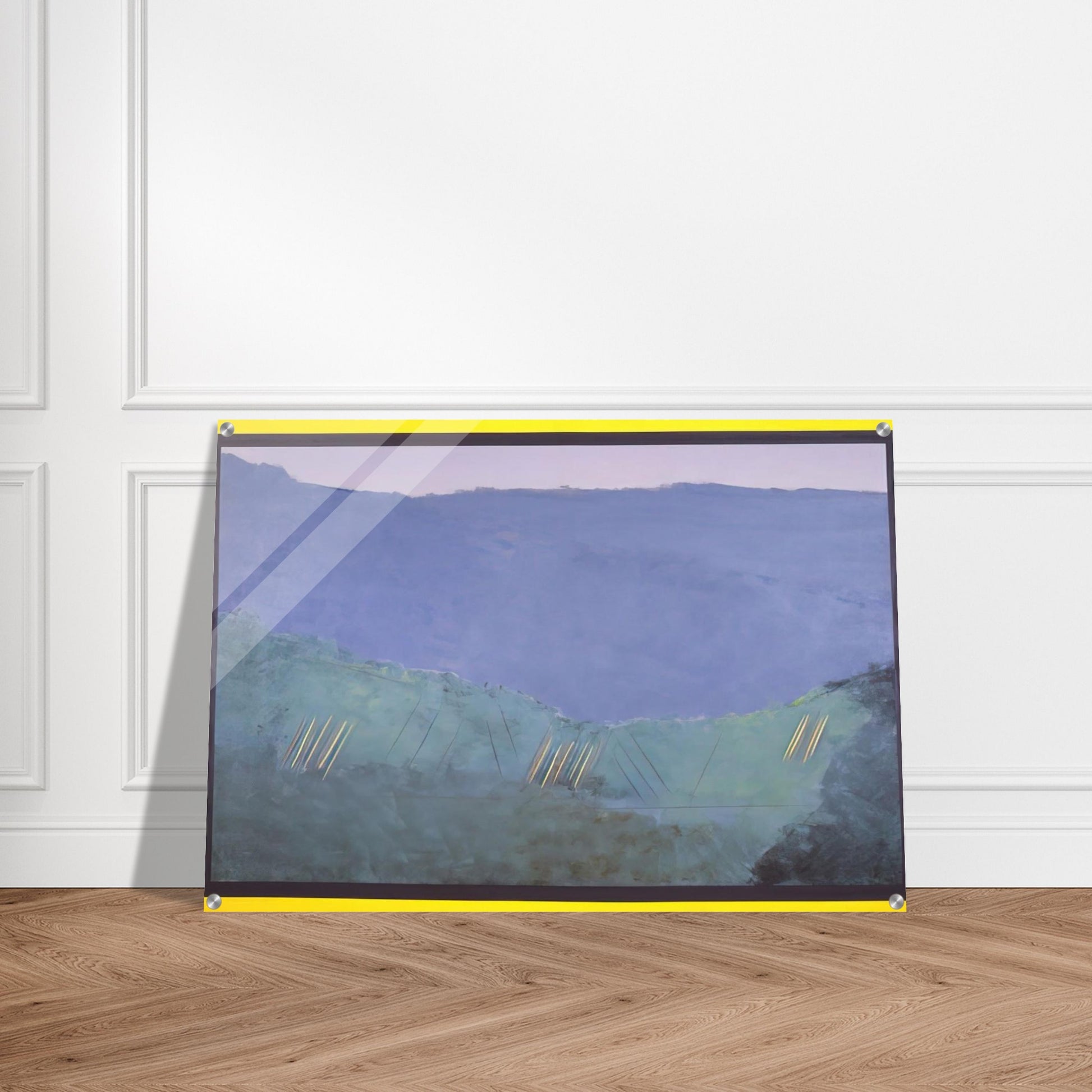 Cheat River - 1968 - Ronnie Landfield Acrylic Print - 70x100 cm / 28x40″ inches