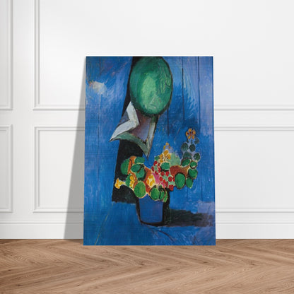 FLOWERS AND CERAMIC PLATE 1913 - Henri Matisse Brushed Aluminum Print - 70x100 cm / 28x40 inches | Henri Matisse Aluminum Print | Henri Matisse Prints