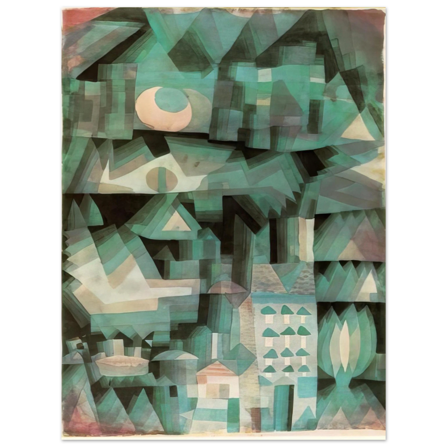 Paul Klee - DREAM CITY 1921  75x100 cm / 30x40inches Fine Art Poster